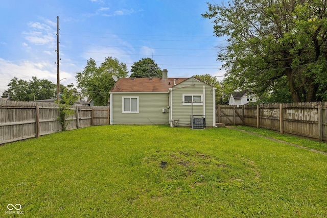1730 S State Ave, Indianapolis, IN 46203 - rear view of property with a fenced backyard
