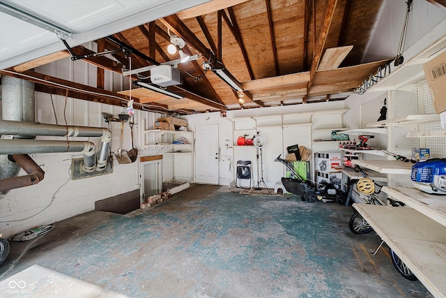 4020 Eisenhower Dr, Indianapolis, IN 46254 - garage featuring a garage door opener