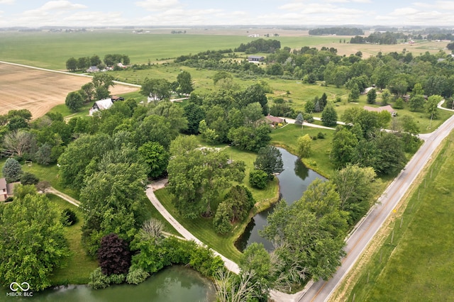 10198 N State Road 75, North Salem, IN 46165 - aerial view of property and surrounding area with rural landscape and a large body of water