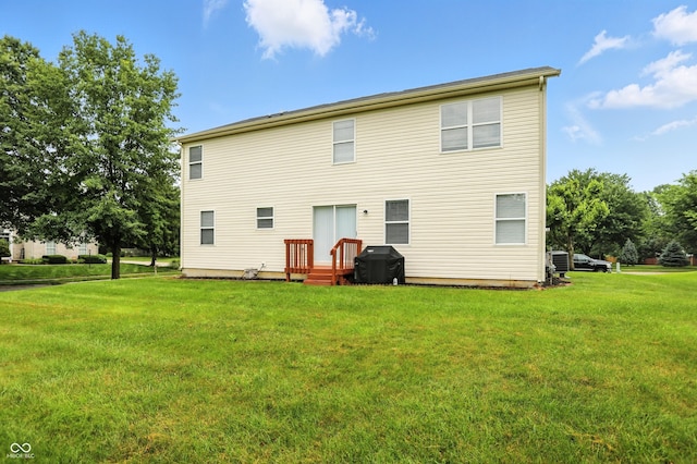 13264 Penneagle Dr, Carmel, IN 46033 - back of house featuring a lawn