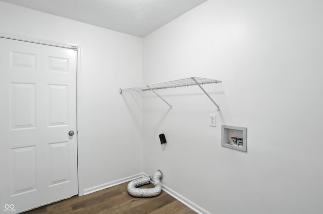 13264 Penneagle Dr, Carmel, IN 46033 - laundry room with dark wood finished floors and washer hookup