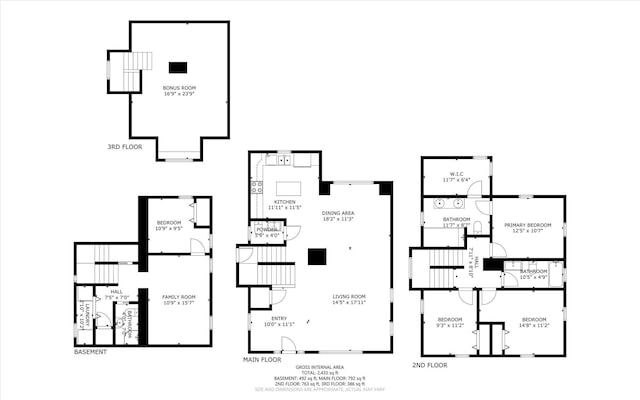 1141 W 35th St, Indianapolis, IN 46208 - view of floor plan / room layout