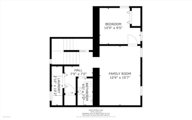 1141 W 35th St, Indianapolis, IN 46208 - view of floor plan / room layout