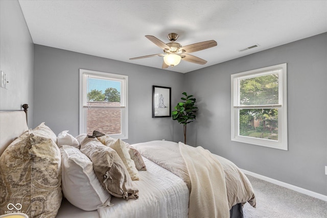 1141 W 35th St, Indianapolis, IN 46208 - bedroom featuring carpet and ceiling fan