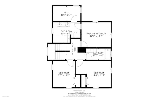 1141 W 35th St, Indianapolis, IN 46208 - view of floor plan / room layout