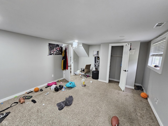 3836 N Wittfield St, Indianapolis, IN 46235 - workout room featuring carpet flooring