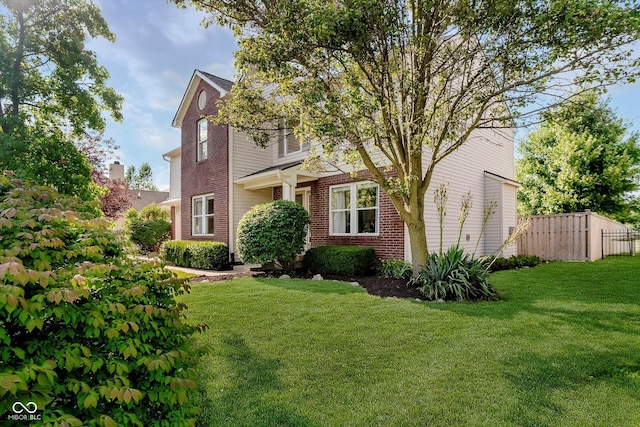 6036 W Bayfront Shrs, Mccordsville, IN 46055 - view of front of house with brick siding