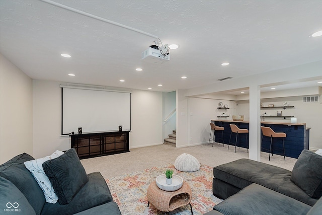 6036 W Bayfront Shrs, Mccordsville, IN 46055 - carpeted cinema featuring wet bar and recessed lighting