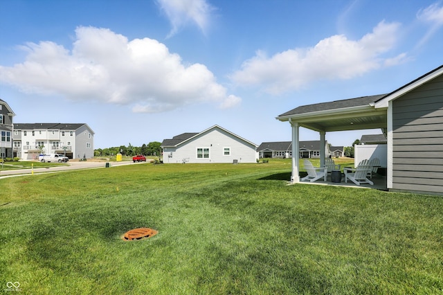4182 Hume Ave, Plainfield, IN 46168 - view of grassy yard with a patio area