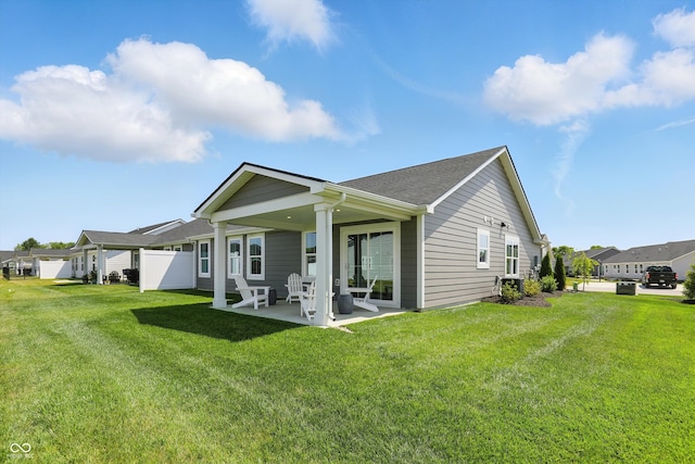 4182 Hume Ave, Plainfield, IN 46168 - rear view of property featuring a patio area and roof with shingles