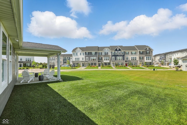 4182 Hume Ave, Plainfield, IN 46168 - view of grassy yard featuring a residential view