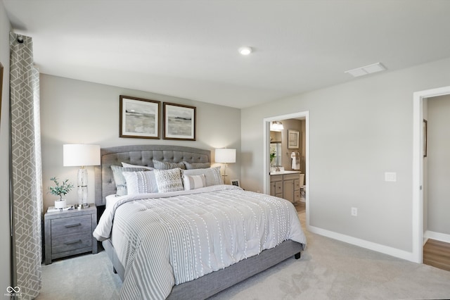 4182 Hume Ave, Plainfield, IN 46168 - bedroom featuring light colored carpet and ensuite bathroom