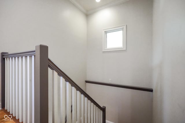 5720 Hickory Hollow Dr, Plainfield, IN 46168 - stairway with crown molding