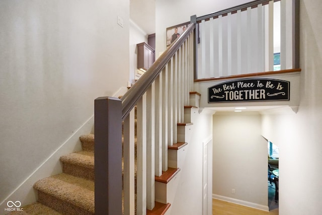 5720 Hickory Hollow Dr, Plainfield, IN 46168 - staircase with wood finished floors