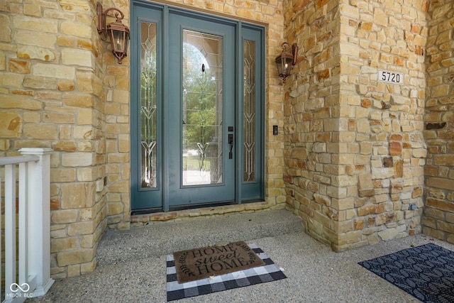 5720 Hickory Hollow Dr, Plainfield, IN 46168 - entrance to property featuring stone siding and brick siding