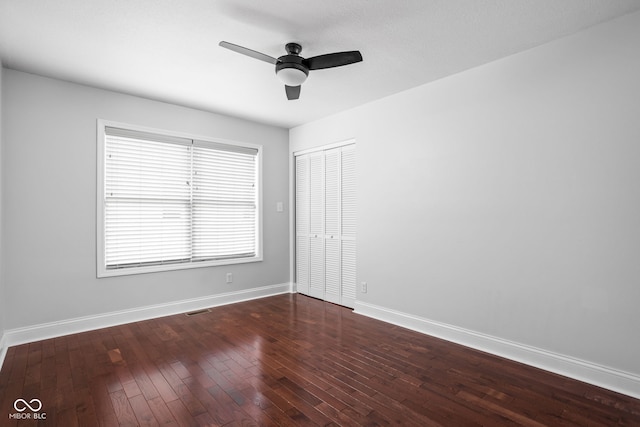 2015 N College Ave, Indianapolis, IN 46202 - unfurnished room featuring a ceiling fan and hardwood / wood-style flooring