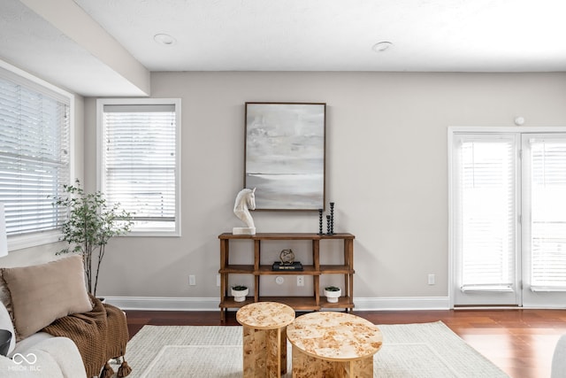 2015 N College Ave, Indianapolis, IN 46202 - living area with wood finished floors and baseboards