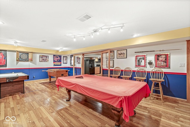 3766 Brill Rd, Indianapolis, IN 46227 - playroom featuring pool table and wood finished floors