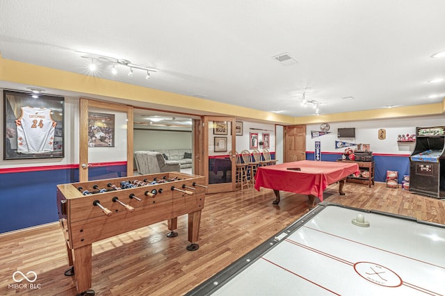 3766 Brill Rd, Indianapolis, IN 46227 - recreation room featuring pool table and wood finished floors
