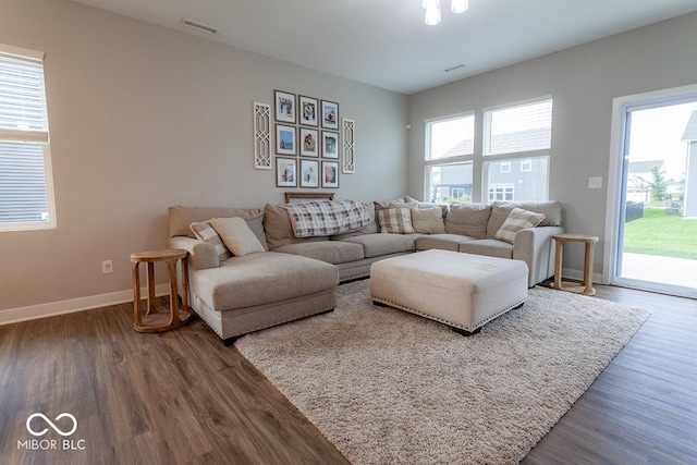 9309 Kellner St, Pendleton, IN 46064 - living room featuring wood finished floors