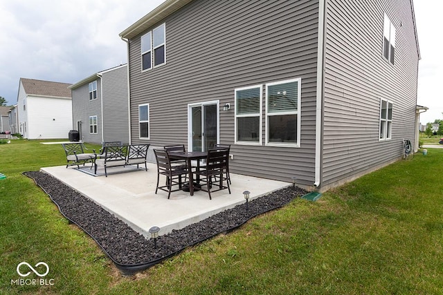 9309 Kellner St, Pendleton, IN 46064 - rear view of house with a patio and a yard