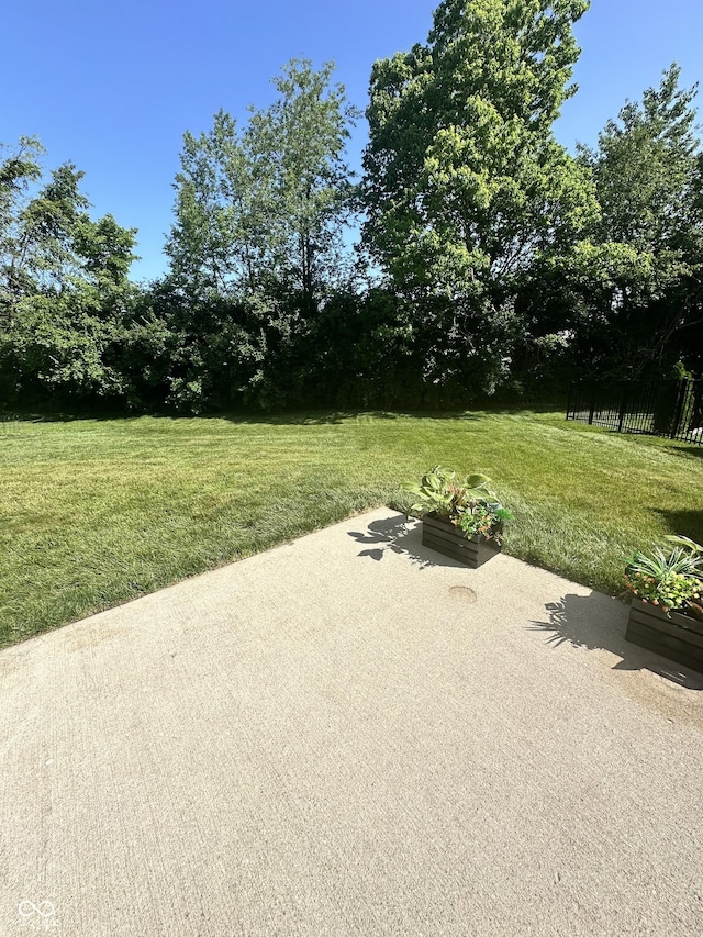 12536 Teacup Way NE, Indianapolis, IN 46235 - view of green lawn featuring a patio