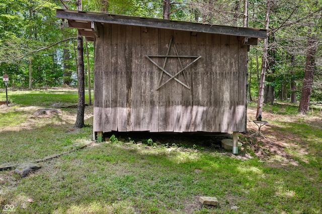 3715 Orchard Rd, Columbus, IN 47201 - view of shed with a wooded view