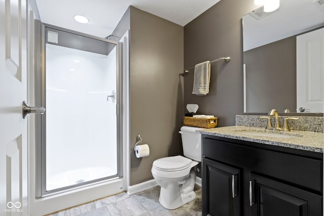 9476 Oakley Dr, Indianapolis, IN 46260 - bathroom with a shower stall and vanity