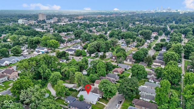 4129 Cornelius Ave, Indianapolis, IN 46208 - aerial view of property's location with nearby suburban area