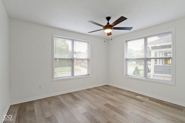 4129 Cornelius Ave, Indianapolis, IN 46208 - empty room featuring light wood-type flooring and ceiling fan