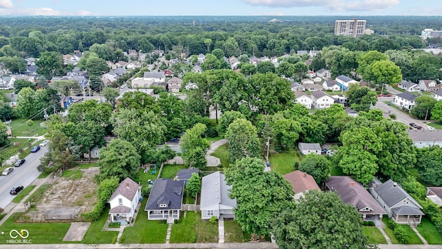 4129 Cornelius Ave, Indianapolis, IN 46208 - aerial overview of property's location with nearby suburban area