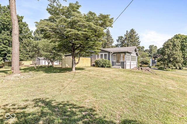 3760 Brill Rd, Indianapolis, IN 46227 - view of yard featuring a sunroom