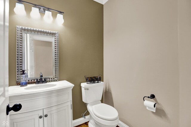 9690 Irishmans Run Ln, Zionsville, IN 46077 - half bathroom with toilet and vanity