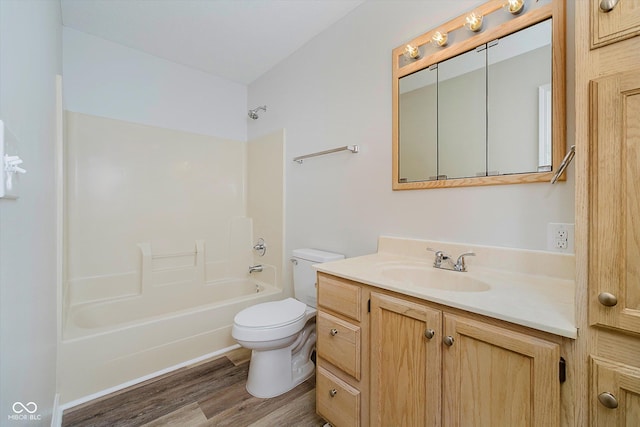 4330 S 100 E, Lebanon, IN 46052 - full bath with vanity, wood finished floors, and shower / washtub combination