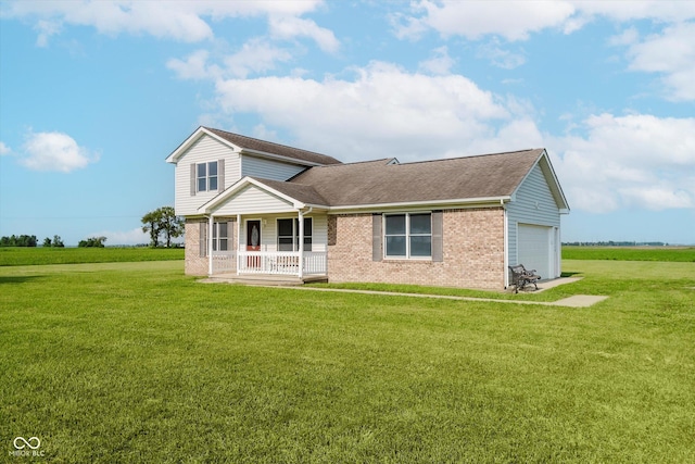 4330 S 100 E, Lebanon, IN 46052 - traditional-style home featuring a porch, brick siding, and a front yard