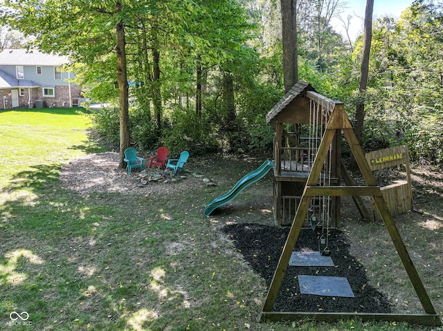 5826 Winding Way Ln, Indianapolis, IN 46220 - view of playground featuring a yard