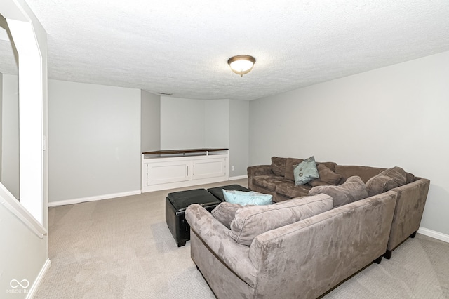 5826 Winding Way Ln, Indianapolis, IN 46220 - living room with light colored carpet and a textured ceiling