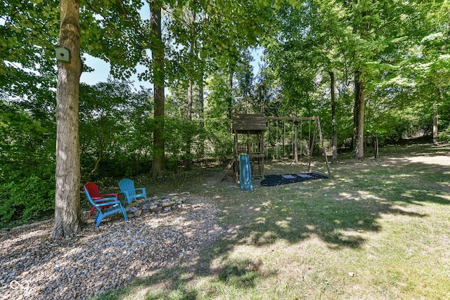 5826 Winding Way Ln, Indianapolis, IN 46220 - view of yard featuring a playground
