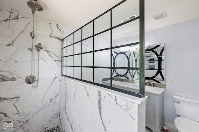 12997 Bartlett Dr, Fishers, IN 46037 - full bathroom with a marble finish shower and vanity