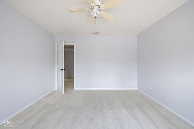 12997 Bartlett Dr, Fishers, IN 46037 - empty room with light colored carpet and a ceiling fan