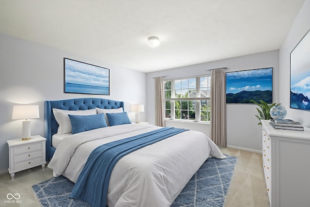 12997 Bartlett Dr, Fishers, IN 46037 - bedroom featuring light carpet and baseboards