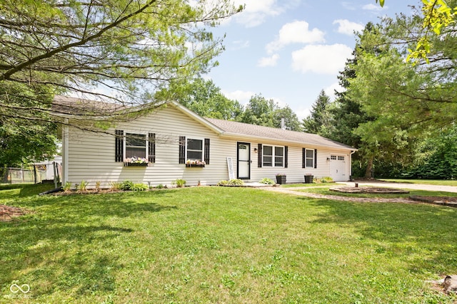 6429 Walnut Way, Brownsburg, IN 46112 - single story home with concrete driveway and an attached garage