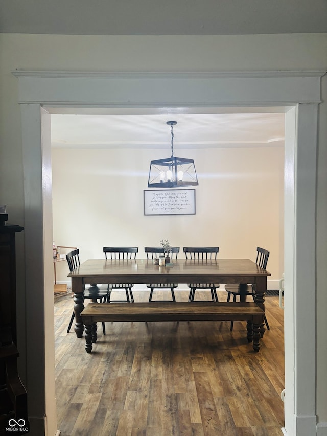 597 W Adams St, Franklin, IN 46131 - dining space featuring wood finished floors