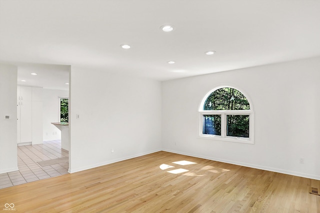 944 Briar Patch Ln, Greenwood, IN 46142 - spare room with recessed lighting and light wood-style floors