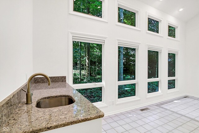 944 Briar Patch Ln, Greenwood, IN 46142 - doorway featuring a towering ceiling and tile patterned floors
