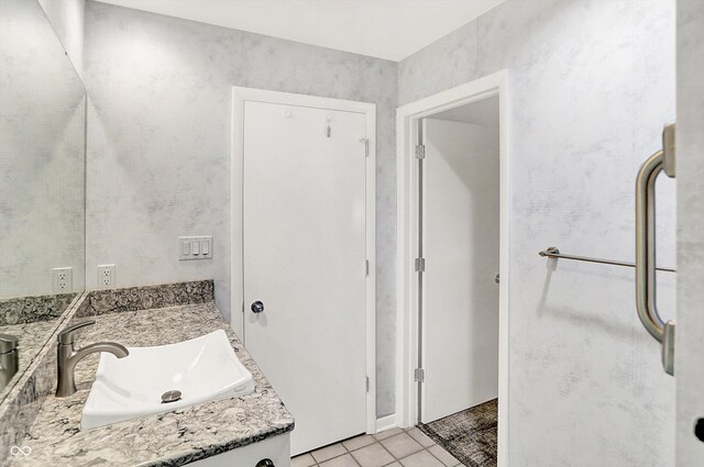 944 Briar Patch Ln, Greenwood, IN 46142 - bathroom featuring tile patterned flooring and vanity