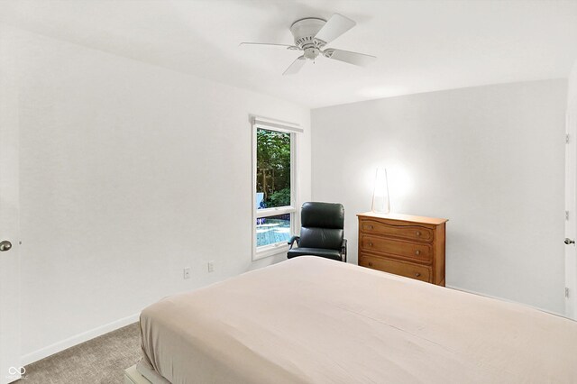 944 Briar Patch Ln, Greenwood, IN 46142 - carpeted bedroom with baseboards and ceiling fan