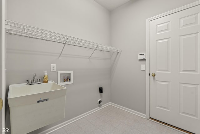 13172 Duval Dr, Fishers, IN 46037 - laundry area with washer hookup and light flooring