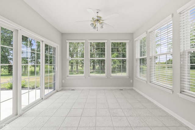 13172 Duval Dr, Fishers, IN 46037 - unfurnished sunroom with healthy amount of natural light and tile patterned flooring