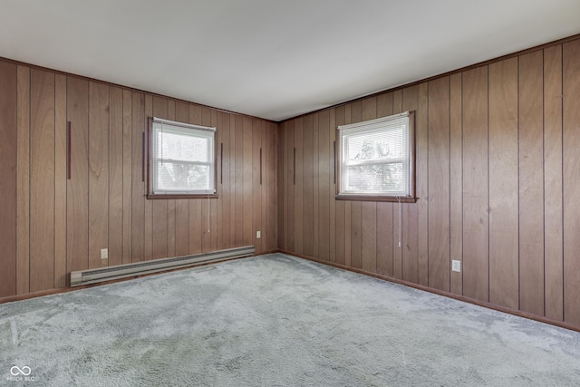 6637 E County Road 600 S, Plainfield, IN 46168 - carpeted empty room featuring a baseboard radiator